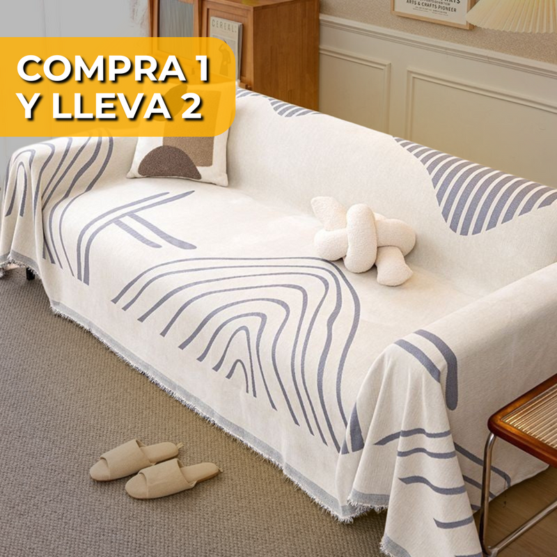 [COMPRA 1 Y LLEVA 2] Funda de Sofá Comfort Sleep - Antideslizante y Antipelos + REGALO: 4 fundas de almohada.