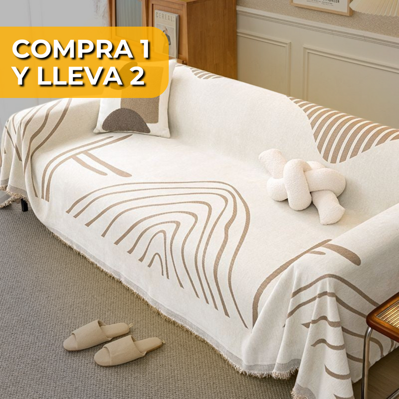 [COMPRA 1 Y LLEVA 2] Funda de Sofá Comfort Sleep - Antideslizante y Antipelos + REGALO: 4 fundas de almohada.