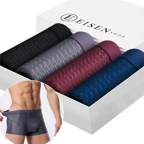 Kit 12 Calzoncillos Ice Boxer [ULTRA CÓMODO] Oferta Única del Día del Padre