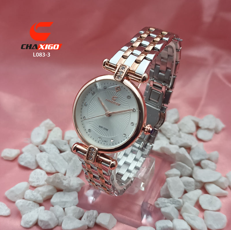 L083 RELOJ CHAXIGO TIPO JOYA METAL DAM